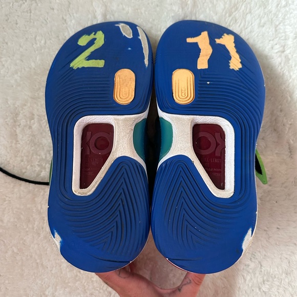 Men's Nike KD 14 NRG Ron English 2 Ky-D Sapphire/Melon Tint (DC9382 500) 10.5 - Picture 10 of 14